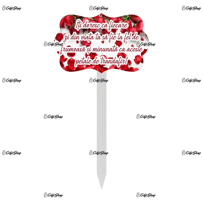 Iti doresc ca fiecare zi, topper lemn, model a